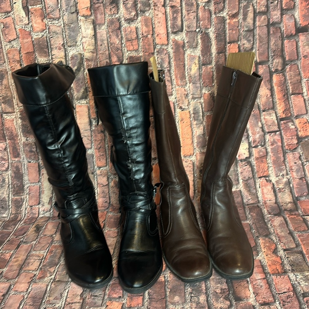 Nine West and Merona 2 fair condition boots size 7.5 & 8